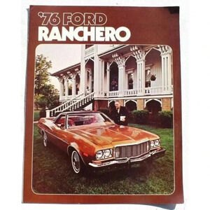 Vintage 1976 Ford Ranchero OEM Dealer New Car Sales Brochure NOS